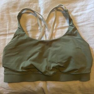 olive green lululemon energy bra